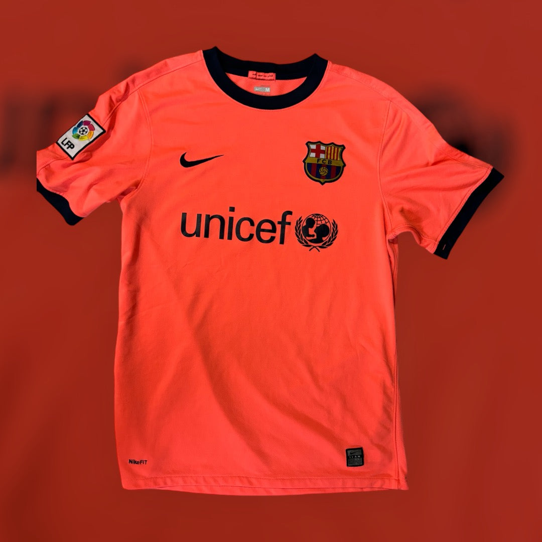 Lionel Messi #10 2009/2010 Barcelona Away Kit (Medium)