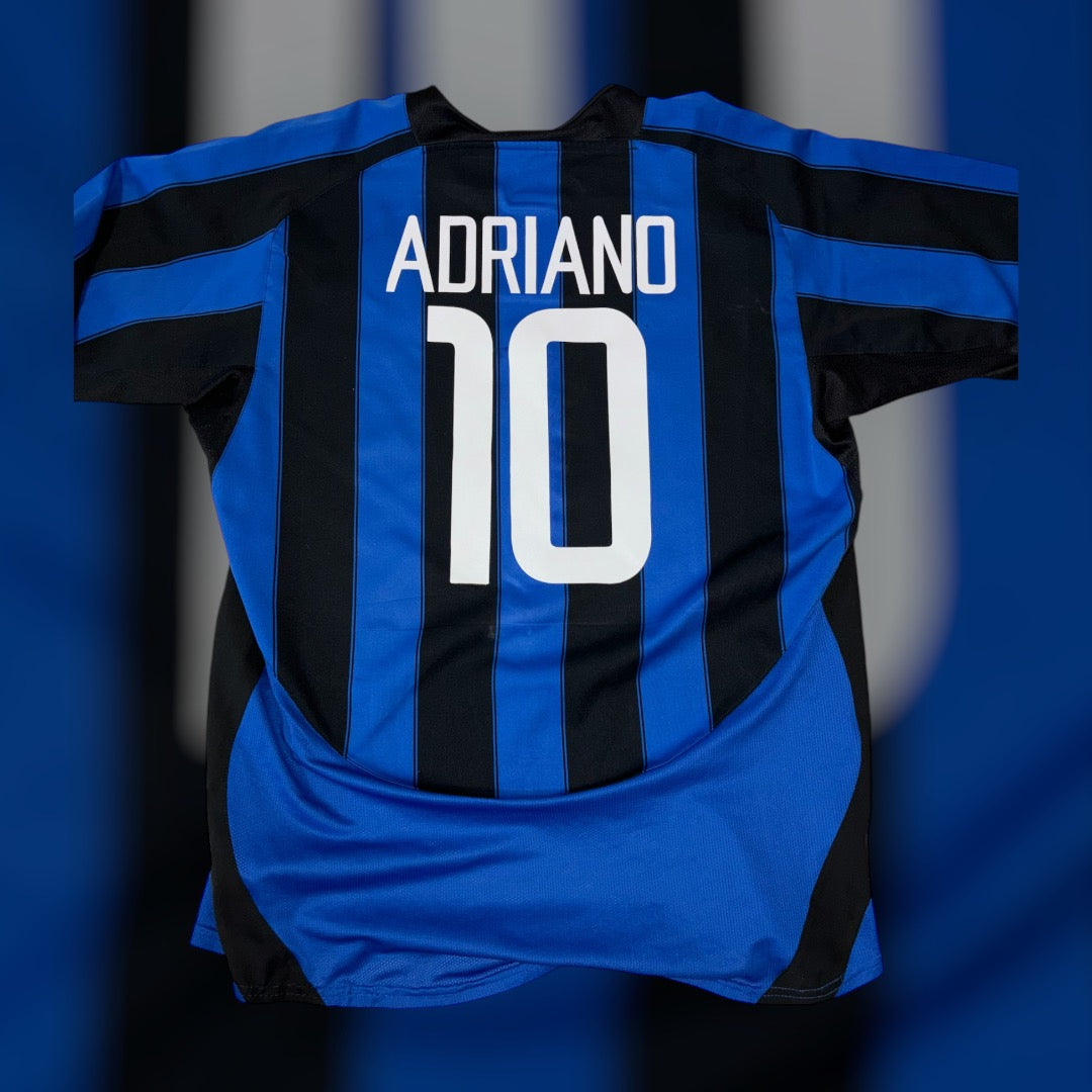 Adriano #10 2004 Adriano Inter Milan Jersey (Medium)