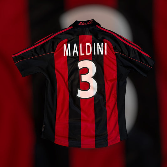 Paulo Maldini #3 2000-20002 AC Milan Home Kit (Medium)