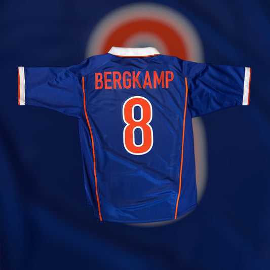 Dennis Bergkamp #8 1998 Netherlands Away Kit (Medium)