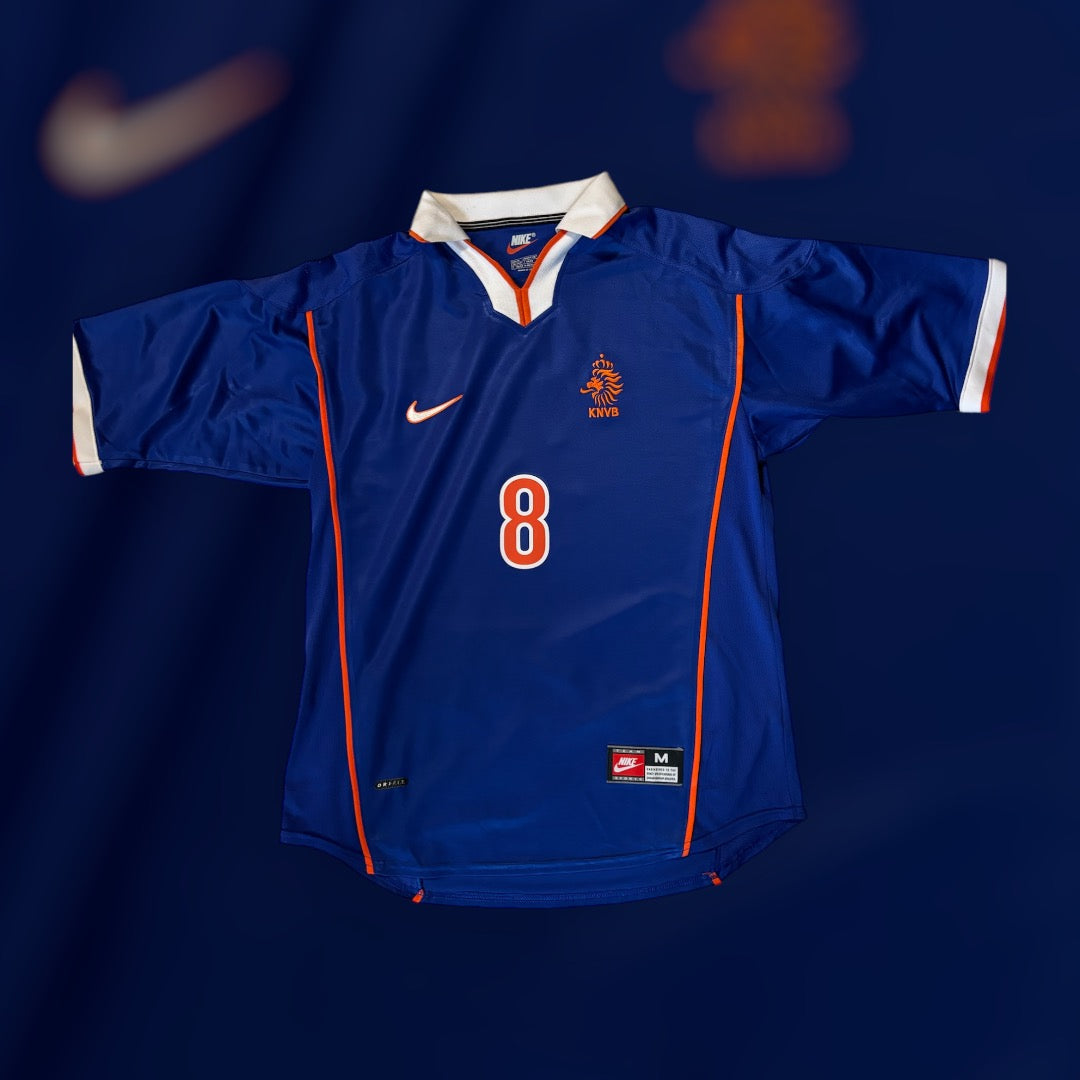 Dennis Bergkamp #8 1998 Netherlands Away Kit (Medium)