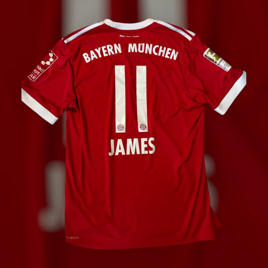 James Rodriguez #11 Bayern Munich 2017/2018 Home Kit (Medium)