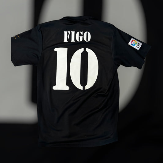 Luis Figo #10 2001/2002 Real Madrid Anniversary Away Kit (Medium)