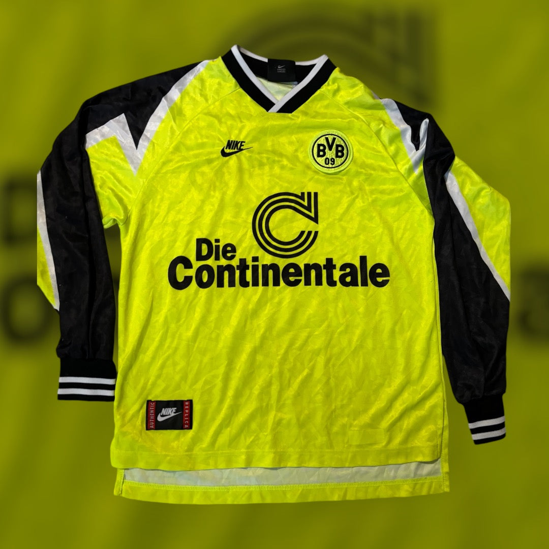 Borussia Dortmund 1995-1996 Long Sleeve Home Kit (Medium)