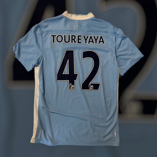 Yaya Toure #42 2011/2012 Manchester City Home Kit (Medium)