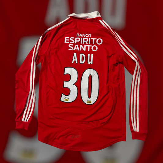 Freddy Adu #30 2007-2009 Benfica Long Sleeve Home Kit (Medium)