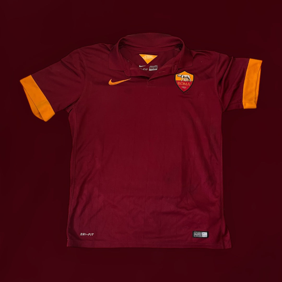 Francesco Totti #10 2014/2015 Rome Home Kit (Medium)