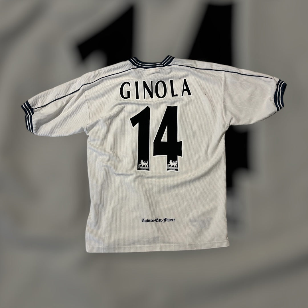 David Ginola #14 1998-2000 Tottenham Hotspurs Home Kit (Medium)