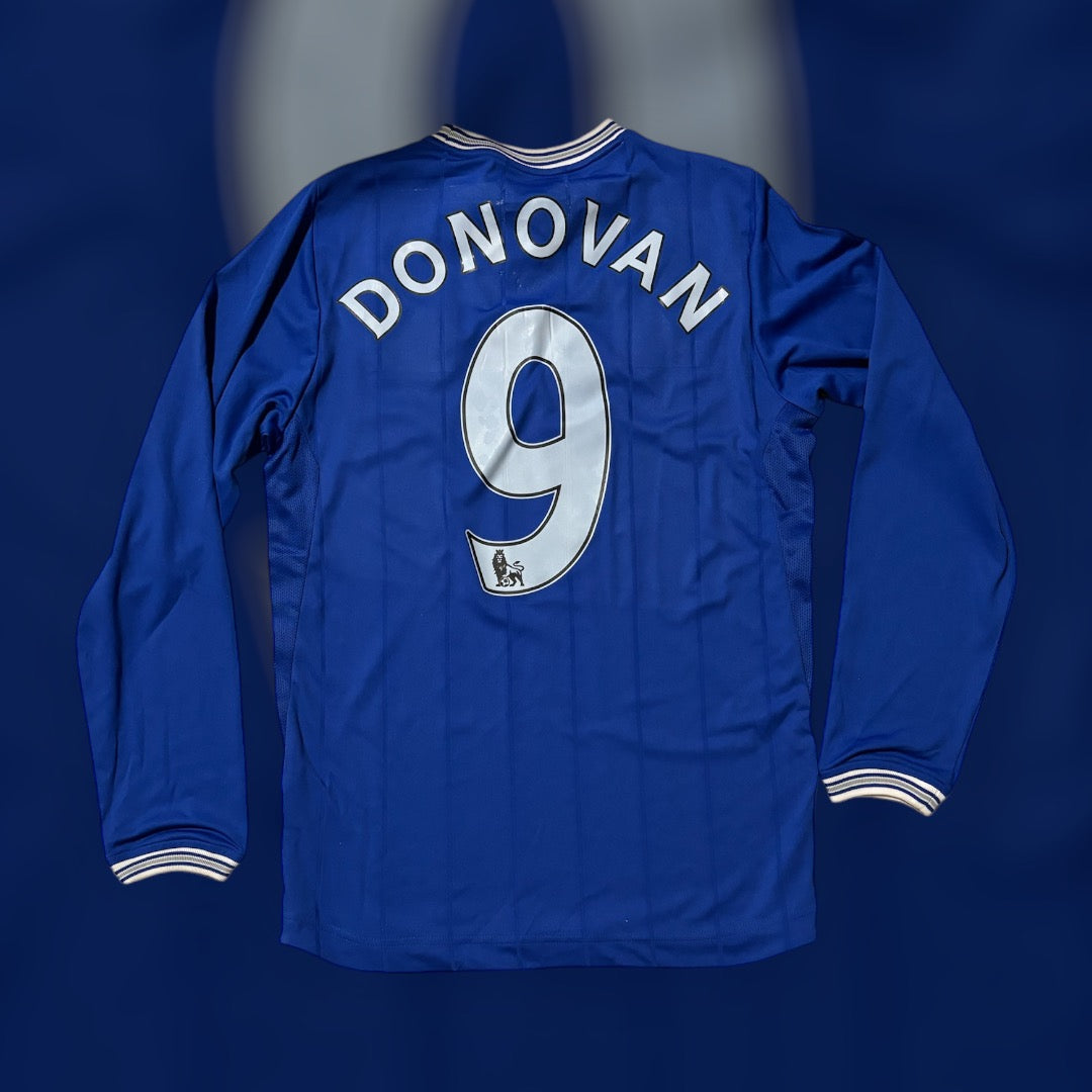 Landon Donovan #9 2009/2010 Long Sleeve Everton Home Kit (Small)