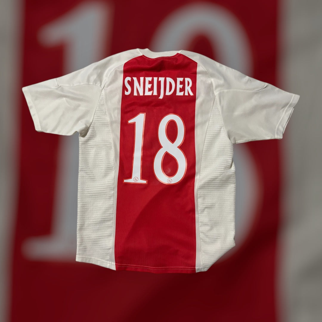 Wesley Sneijder #18 2003/2004 Ajax Home Kit (Medium)