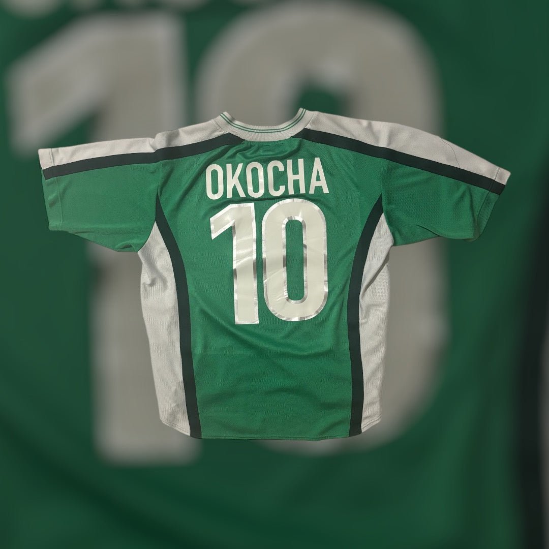 Jay Jay Okocha #10 1998 Nigeria Home Kit (Small)