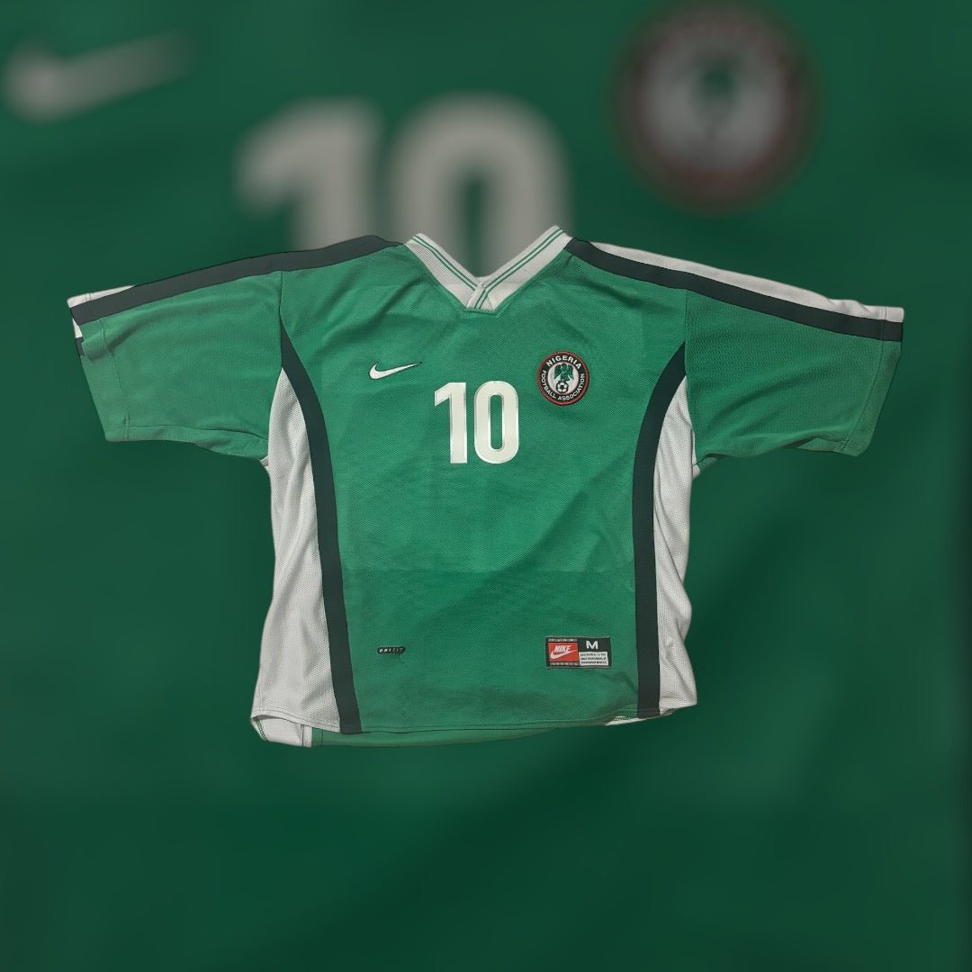 Jay Jay Okocha #10 1998 Nigeria Home Kit (Small)